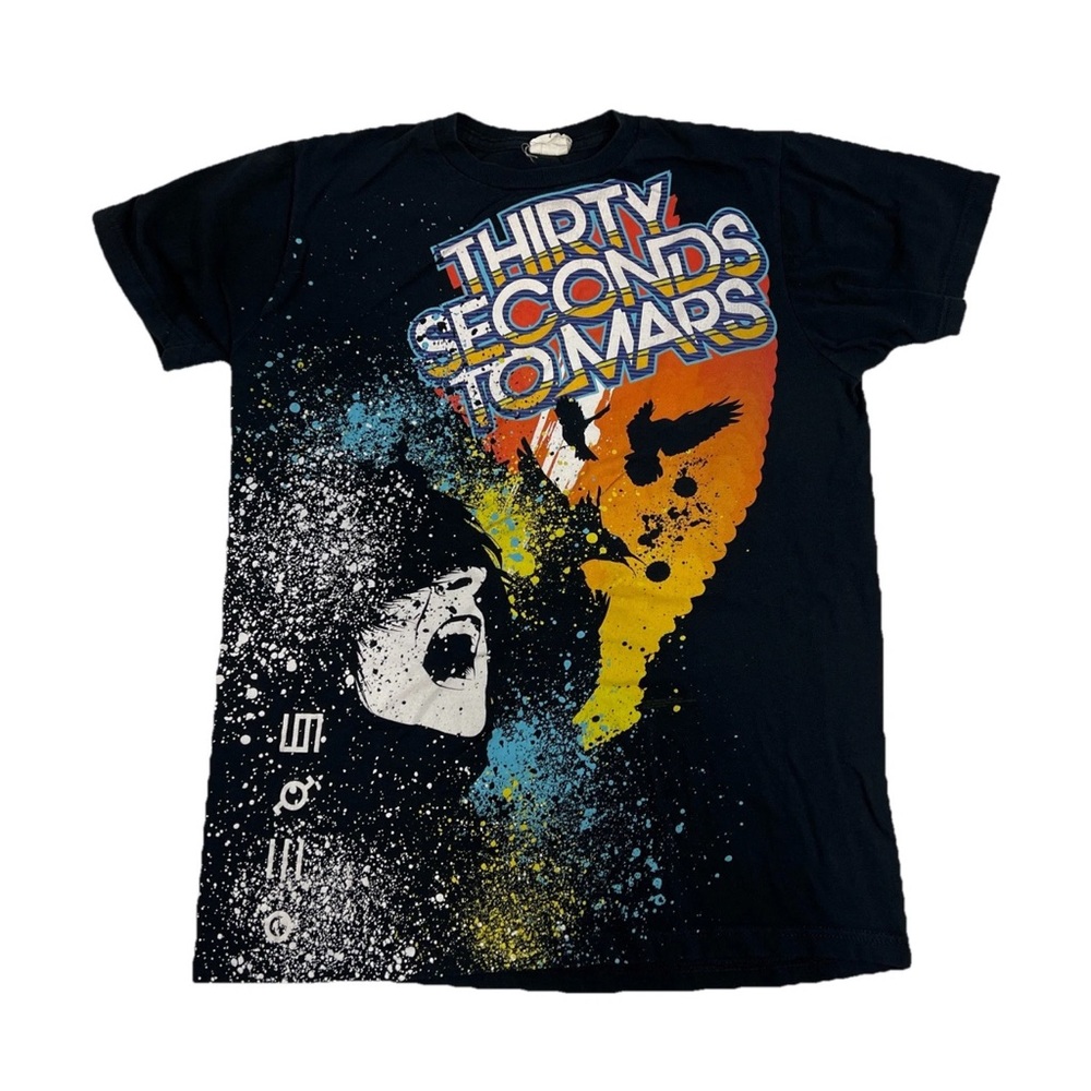 Vintage 2009 30 Seconds To Mars Graphic T-shirt Size M